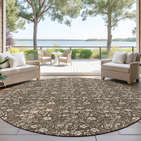 Dalyn Soft Essentials SE4 Chocolate Rug outdoor lifestyle image