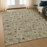 Dalyn Soft Essentials SE4 Coffee Rug shown in a room