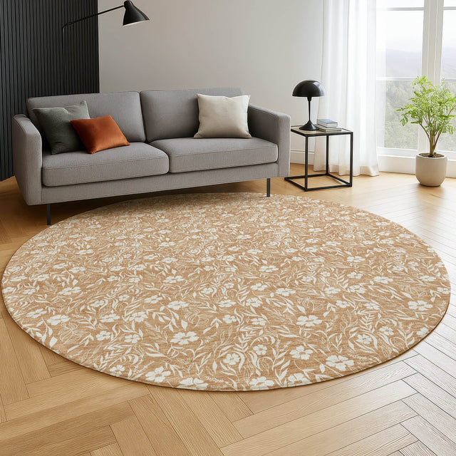 Dalyn Soft Essentials SE4 Copper Rug shown in a room