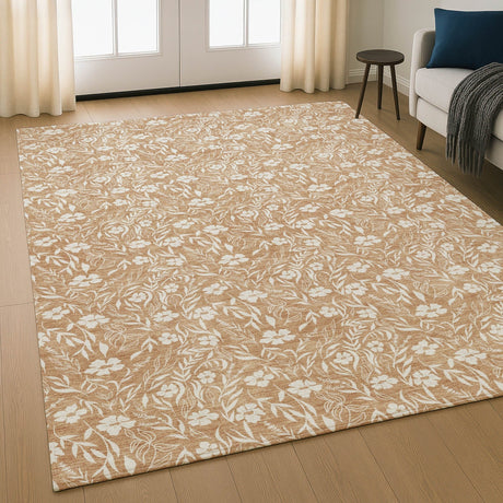 Dalyn Soft Essentials SE4 Copper Rug shown in a room