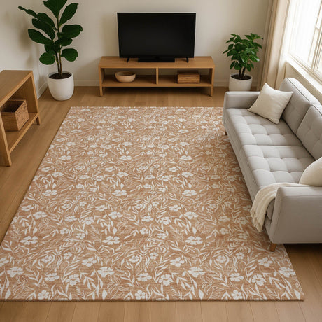 Dalyn Soft Essentials SE4 Copper Rug shown in a room
