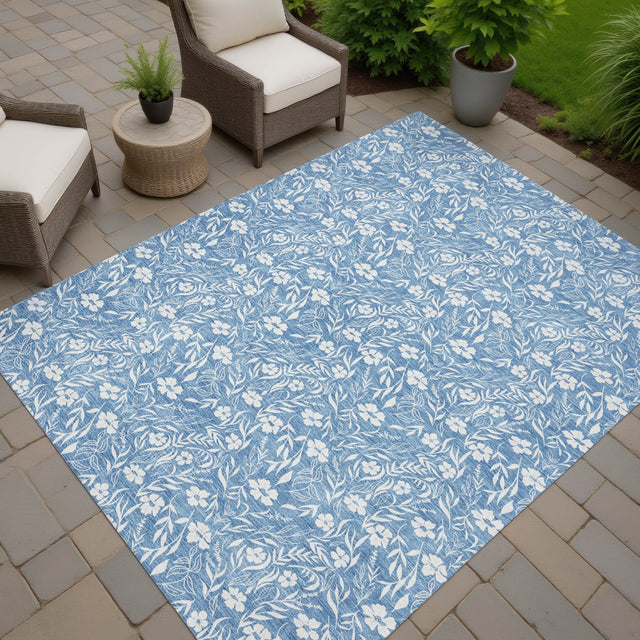 Dalyn Soft Essentials SE4 Denim Rug outdoor lifestyle image