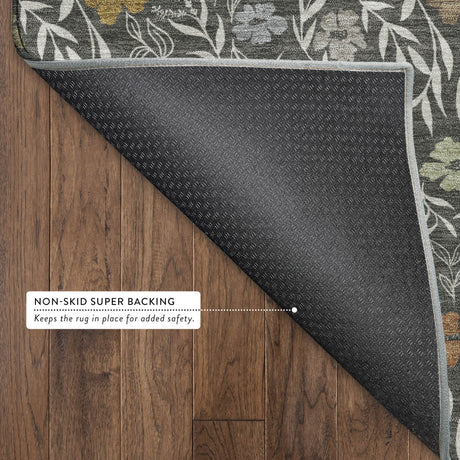 Dalyn Soft Essentials SE4 Graphite Rug backing detail