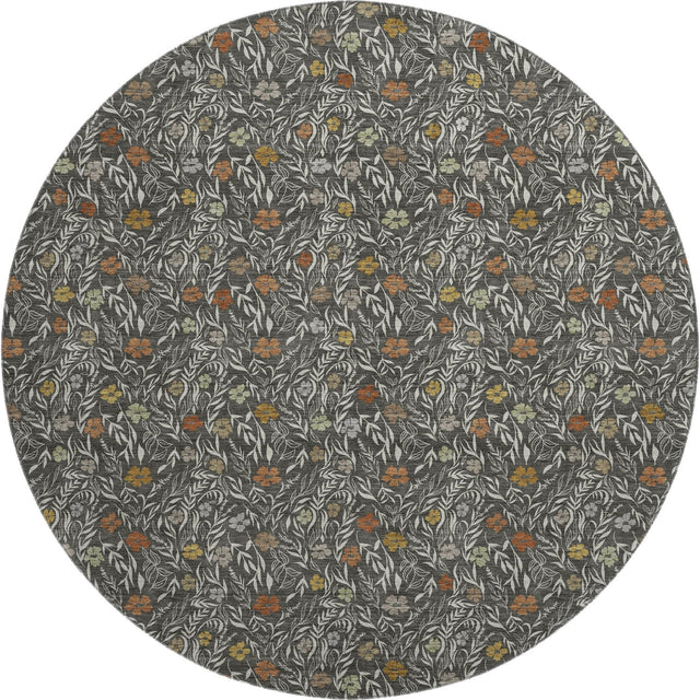 Dalyn Soft Essentials SE4 Graphite Rug round rug