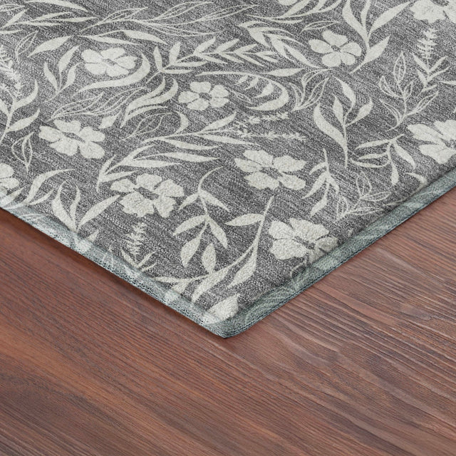 Dalyn Soft Essentials SE4 Gray Rug corner detail