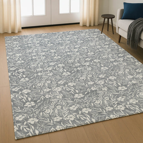 Dalyn Soft Essentials SE4 Gray Rug shown in a room