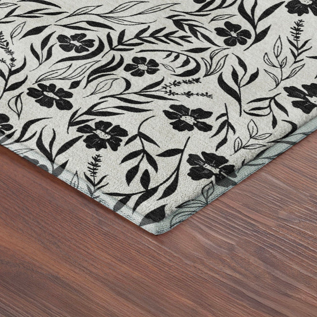 Dalyn Soft Essentials SE4 Ivory Rug corner detail