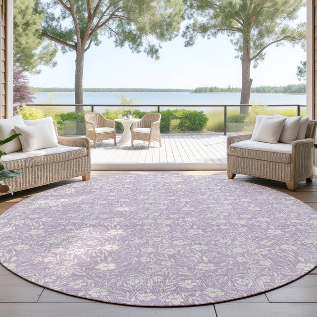Dalyn Soft Essentials SE4 Lavender Rug outdoor lifestyle image