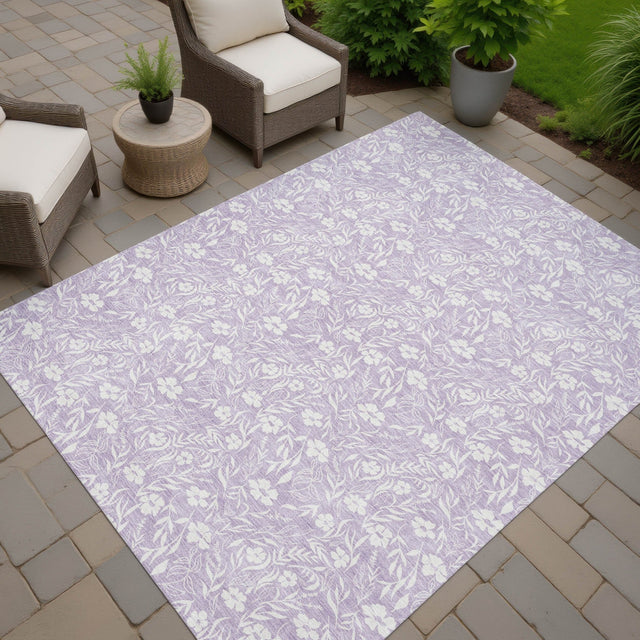 Dalyn Soft Essentials SE4 Lavender Rug outdoor lifestyle image