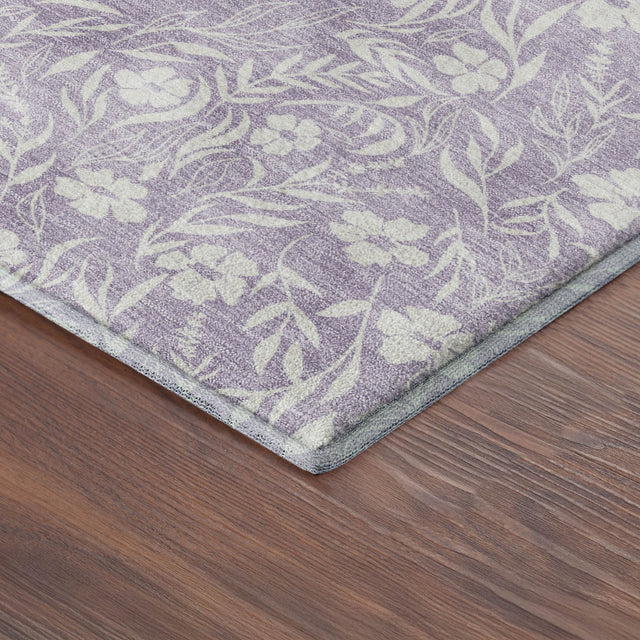Dalyn Soft Essentials SE4 Lavender Rug corner detail