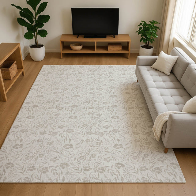 Dalyn Soft Essentials SE4 Linen Rug shown in a room
