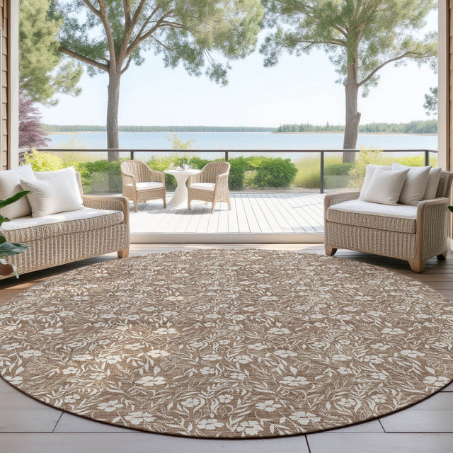 Dalyn Soft Essentials SE4 Mocha Rug outdoor lifestyle image