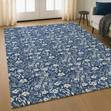 Dalyn Soft Essentials SE4 Navy Rug shown in a room