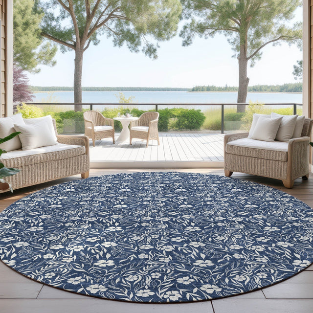 Dalyn Soft Essentials SE4 Navy Rug outdoor lifestyle image