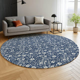 Dalyn Soft Essentials SE4 Navy Rug shown in a room