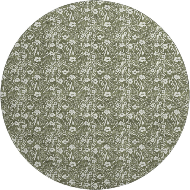 Dalyn Soft Essentials SE4 Olive Rug round rug