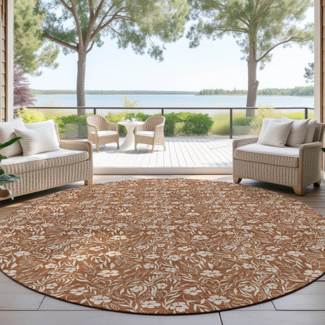 Dalyn Soft Essentials SE4 Paprika Rug outdoor lifestyle image