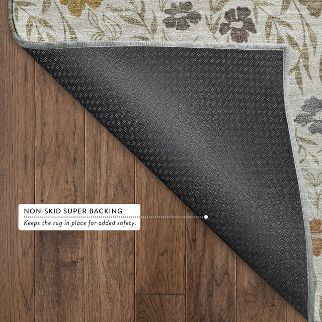 Dalyn Soft Essentials SE4 Pearl Rug backing detail