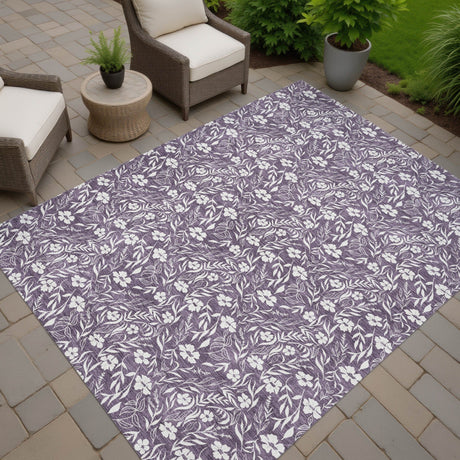 Dalyn Soft Essentials SE4 Purple Rug outdoor lifestyle image