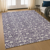 Dalyn Soft Essentials SE4 Purple Rug shown in a room