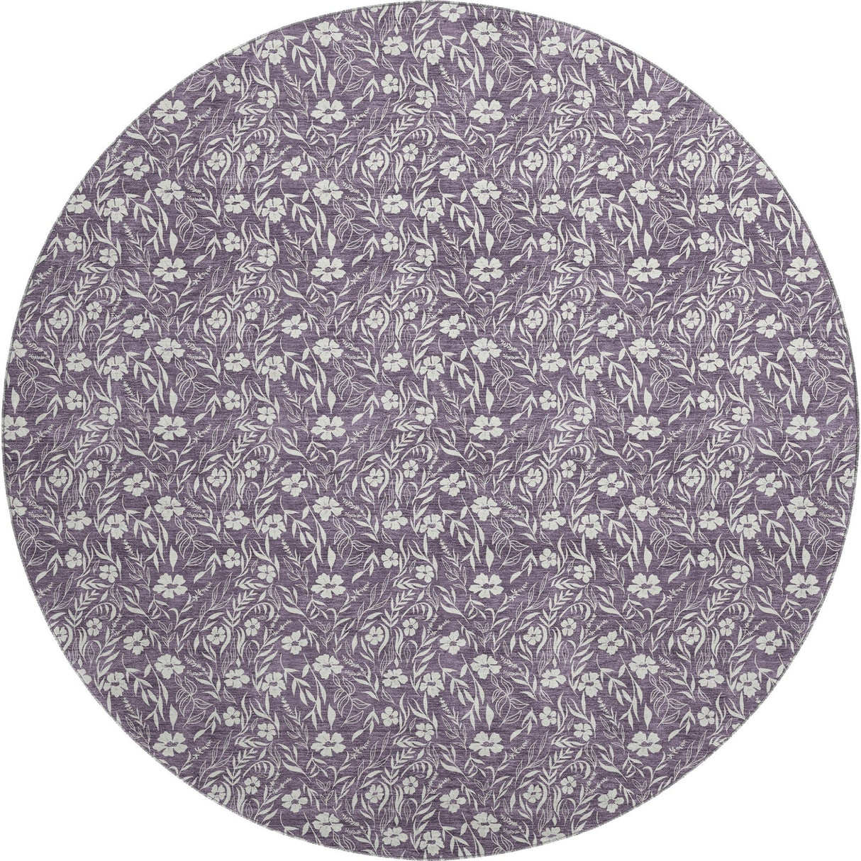 Dalyn Soft Essentials SE4 Purple Rug round rug