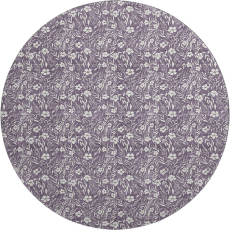 Dalyn Soft Essentials SE4 Purple Rug round rug