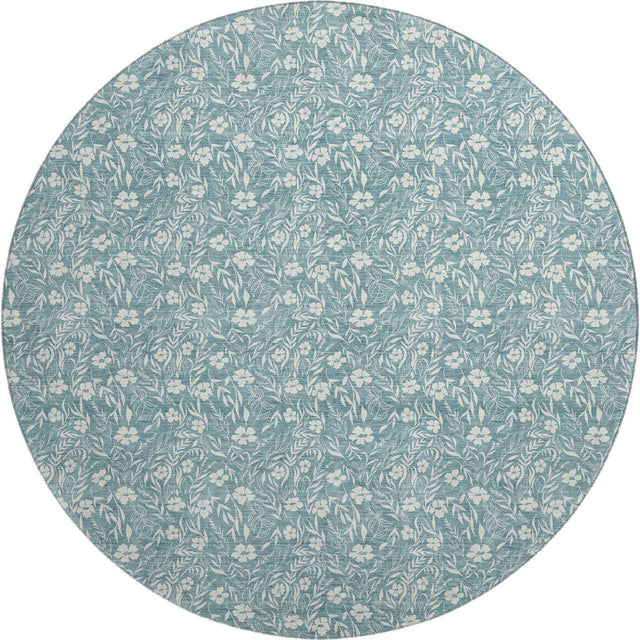 Dalyn Soft Essentials SE4 Teal Rug round rug
