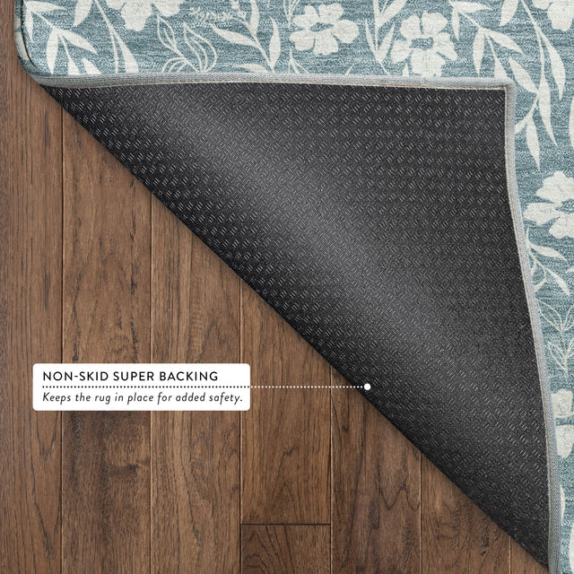 Dalyn Soft Essentials SE4 Teal Rug backing detail