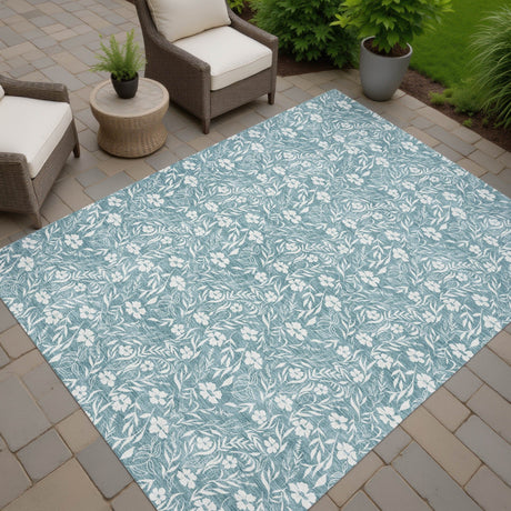 Dalyn Soft Essentials SE4 Teal Rug outdoor lifestyle image