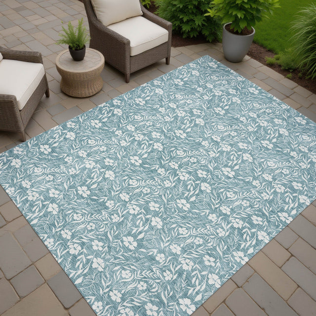 Dalyn Soft Essentials SE4 Teal Rug outdoor lifestyle image
