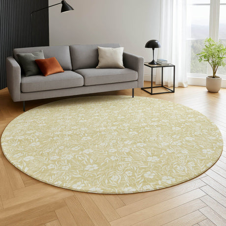 Dalyn Soft Essentials SE4 Wheat Rug shown in a room