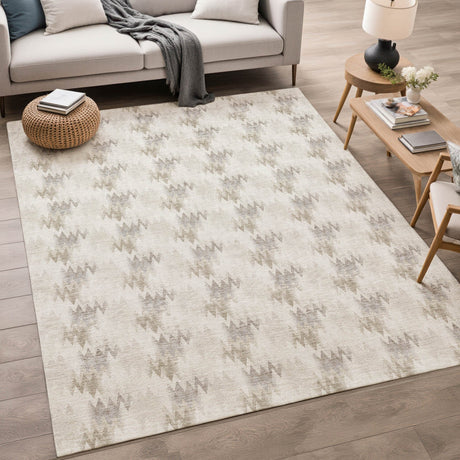 Dalyn Soft Essentials SE5 Beige Rug shown in a room