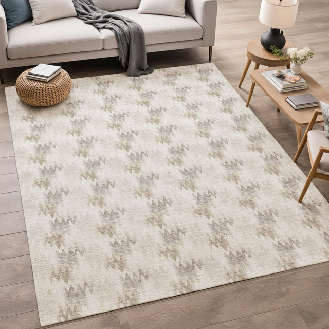 Dalyn Soft Essentials SE5 Beige Rug shown in a room