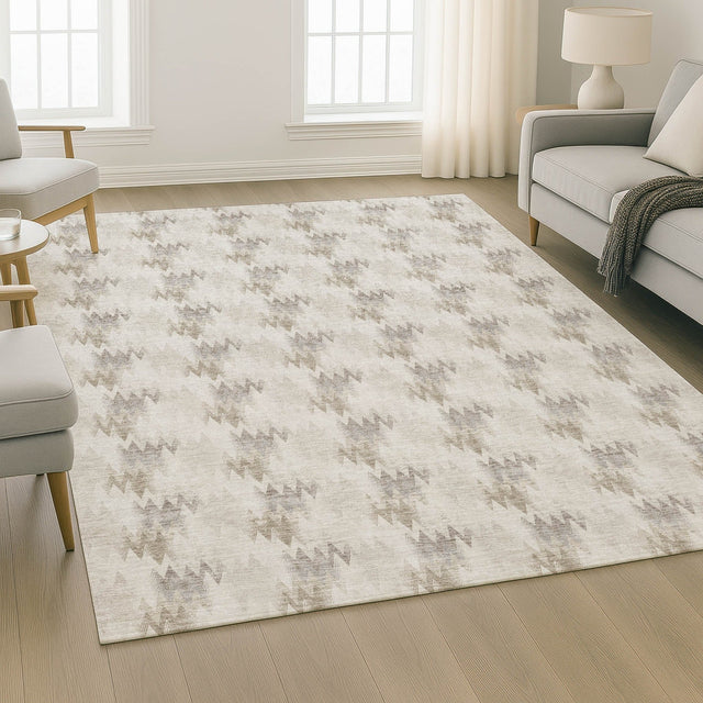 Dalyn Soft Essentials SE5 Beige Rug shown in a room