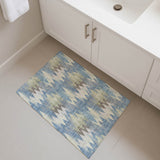 Dalyn Soft Essentials SE5 Blue Rug shown in a room