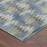 Dalyn Soft Essentials SE5 Blue Rug corner detail
