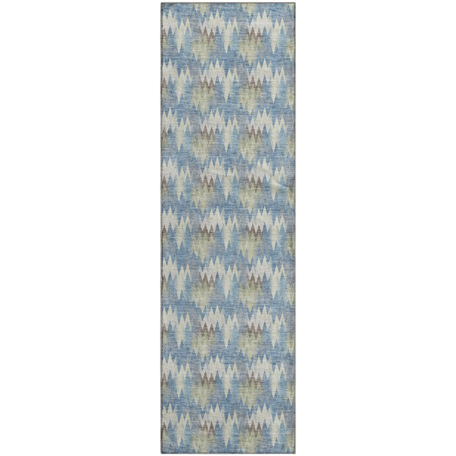 Dalyn Soft Essentials SE5 Blue Rug runner rug