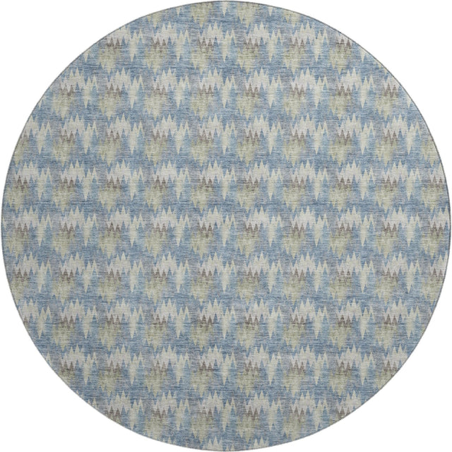 Dalyn Soft Essentials SE5 Blue Rug round rug