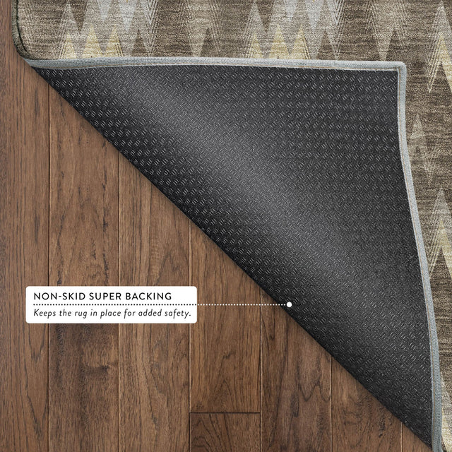 Dalyn Soft Essentials SE5 Chocolate Rug backing detail