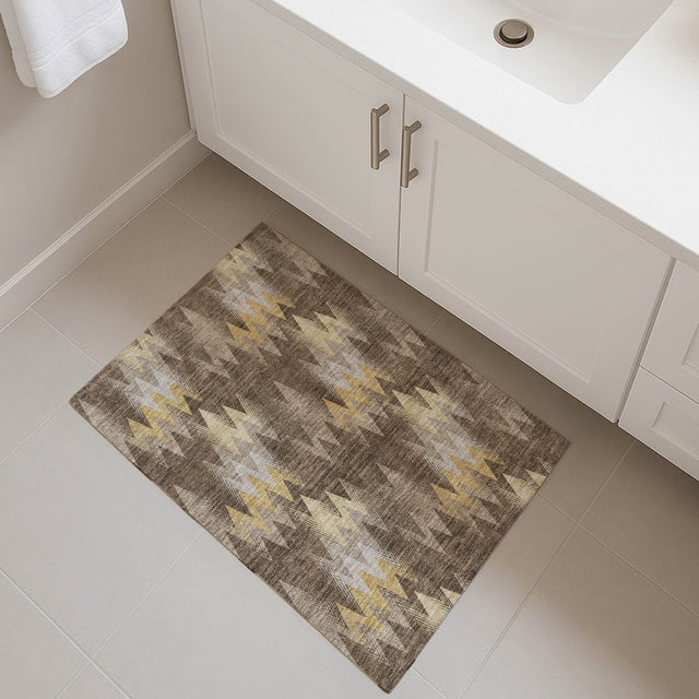 Dalyn Soft Essentials SE5 Chocolate Rug shown in a room