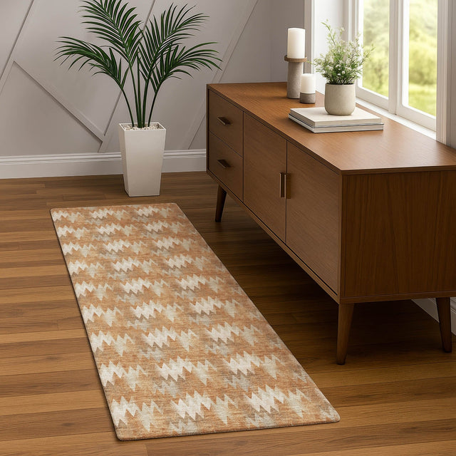 Dalyn Soft Essentials SE5 Copper Rug shown in a room