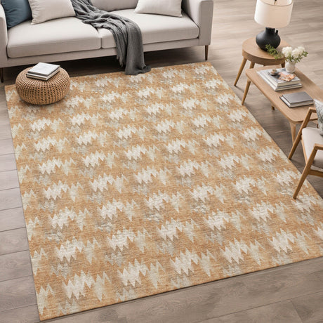 Dalyn Soft Essentials SE5 Copper Rug shown in a room