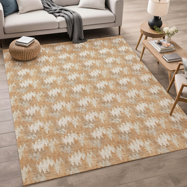 Dalyn Soft Essentials SE5 Copper Rug shown in a room