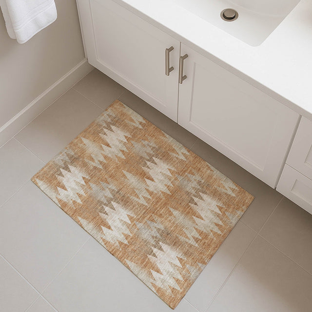 Dalyn Soft Essentials SE5 Copper Rug shown in a room