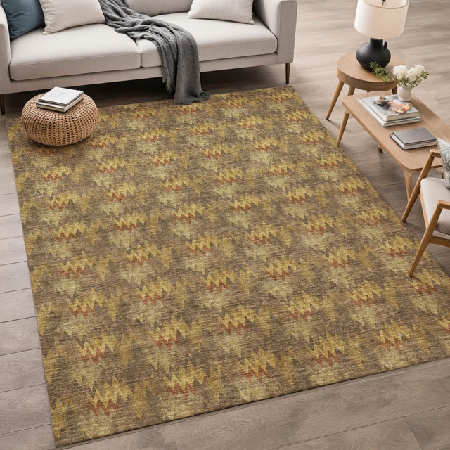 Dalyn Soft Essentials SE5 Earth Rug shown in a room