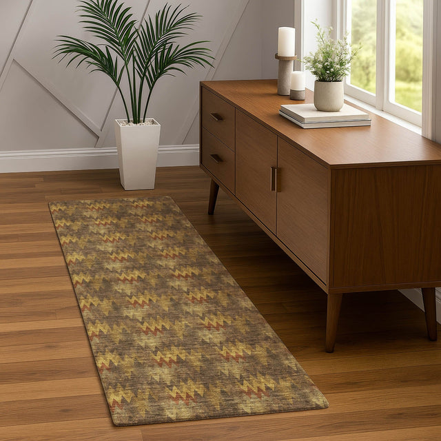 Dalyn Soft Essentials SE5 Earth Rug shown in a room