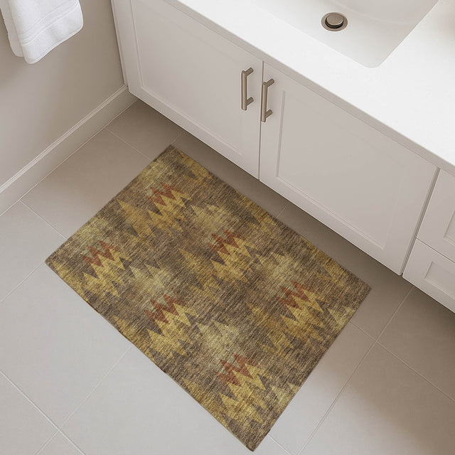 Dalyn Soft Essentials SE5 Earth Rug shown in a room