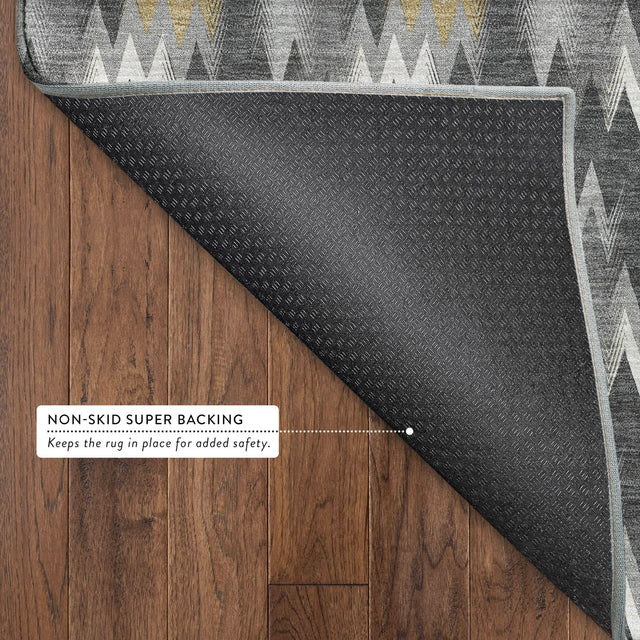 Dalyn Soft Essentials SE5 Graphite Rug backing detail