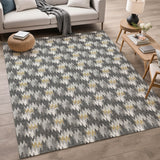 Dalyn Soft Essentials SE5 Graphite Rug shown in a room