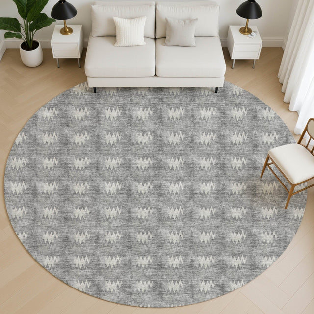 Dalyn Soft Essentials SE5 Gray Rug shown in a room